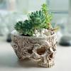 Skull Flower Pot Artware Resin Storage Box For Snack Ashtray Flowerpot Fruit Tray Storage Tank Home Sculpture Statue Decoration