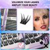 10/20/32Rows Mixed Length Thick Grafting Fake Eyelashes 12-16MM DIY Lashes Extension  Women
