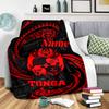 Custom Name Tonga Crest Home Customize Your Name Blankets Comfortable Soft Lightweight Allseason Multipurpose Blanket For Picnics Sofas Offices Beds