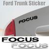 AAANH1 Car Styling Trunk ABS Focus Letter Sticker Badge Decor Auto Exterior Accessories For Ford Fiesta MK3 Mustang Fusion Mondeo Kuga