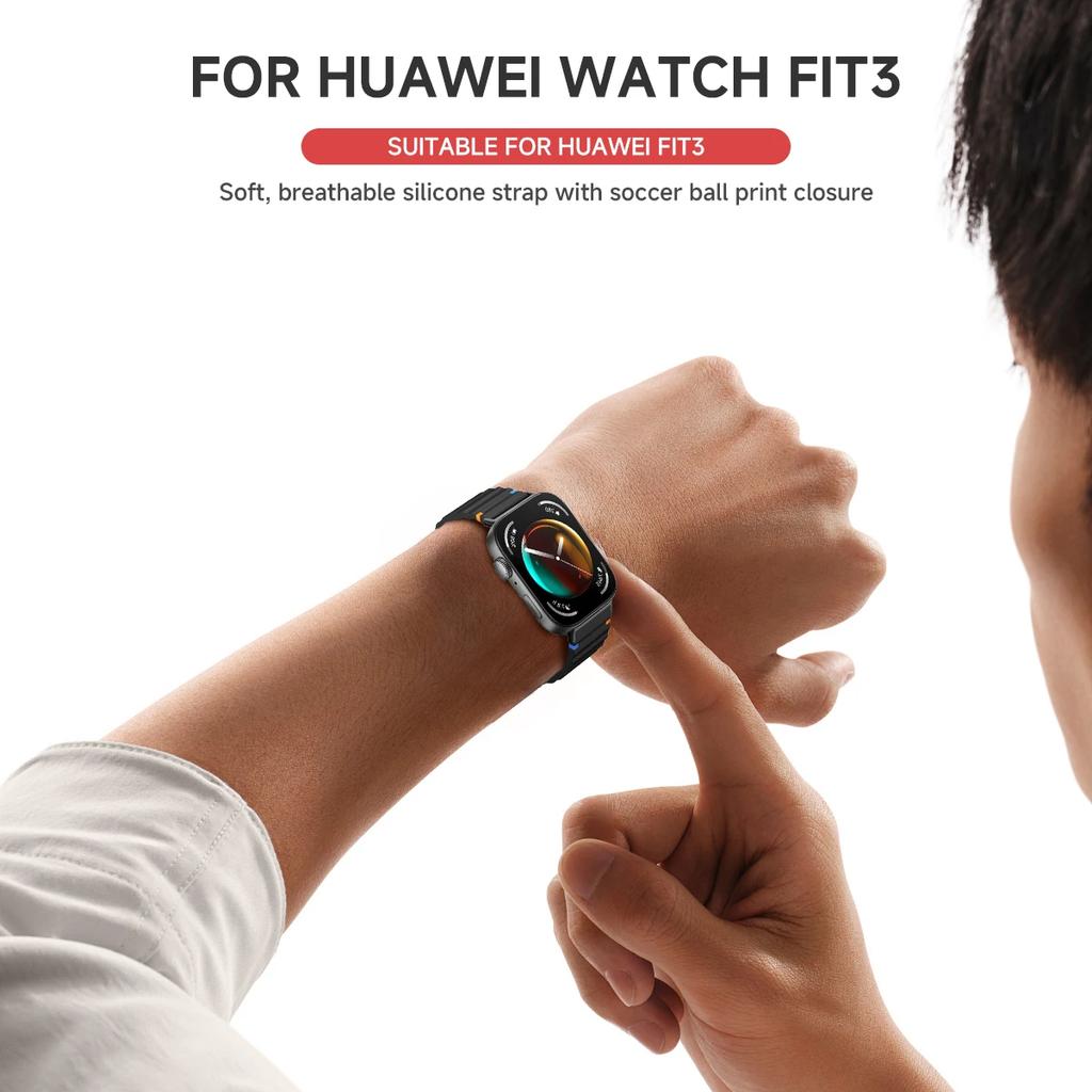 Спортивный силиконовый ремешок для Huawei Watch Fit 3, ремешок для часов, сменный дышащий браслет для Huawei Watch Fit2/1, браслет Correa