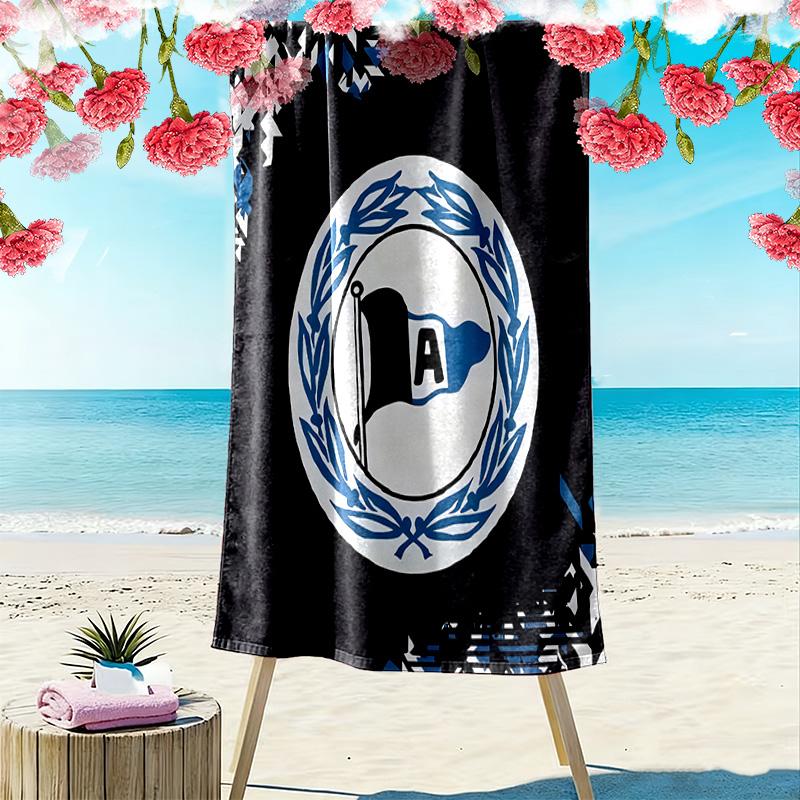 DSC Arminia Bielefeld Print Beach Towel, Large Soft Quick Dry Towel for Beach Camping Swimming