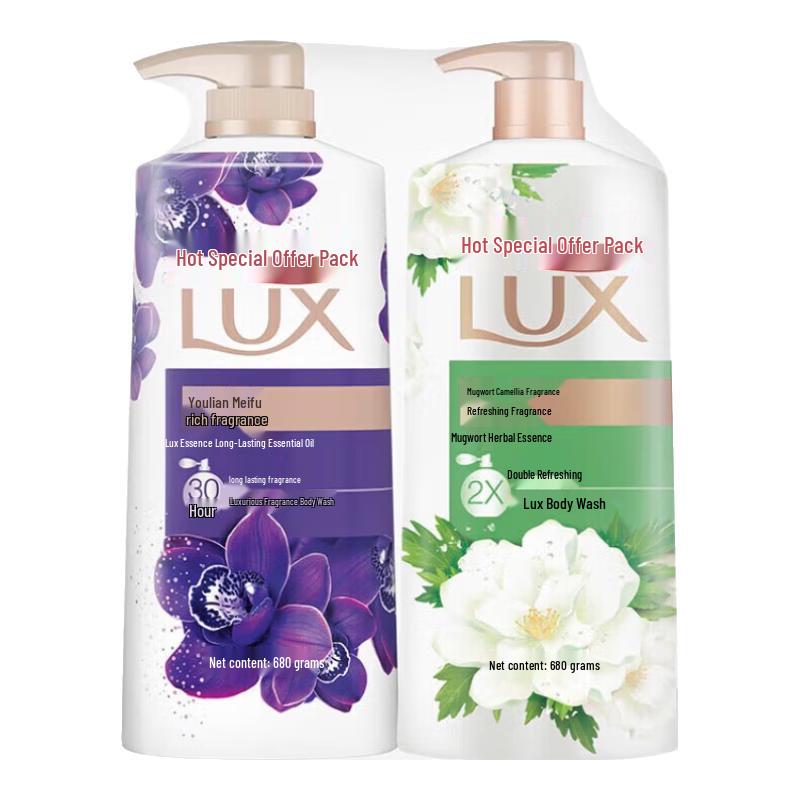 LUX Moisturizing & Fragrant Shower Gel Duo