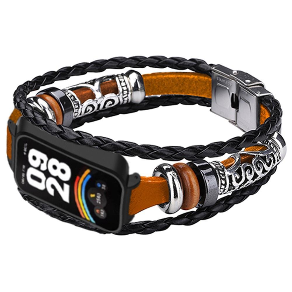 Leather Strap for Xiaomi Smart Band 9 Active / Xiaomi Redmi Band 3, Brown