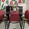 Christmas Ambience Table Flags Tablecloths Red Festive Tablecloth Table Flag TV Cabinet Coffee Table Cover Towel