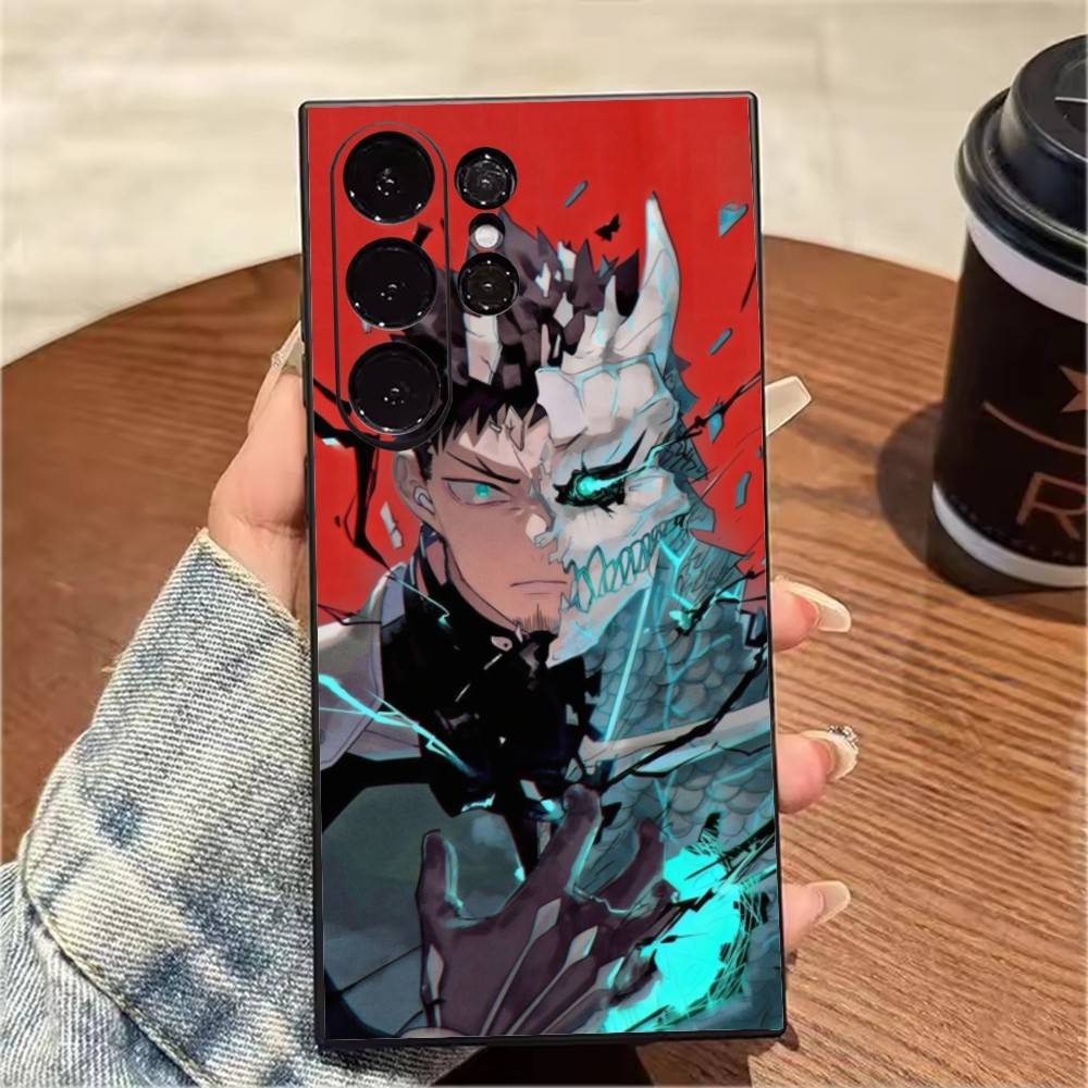 M-Monster-8 Аниме K-KaijuS No-8 Чехол для телефона Samsung S25,S24,S21,S22,S23,S20,Ultra,S26,Plus,Fe,Note,5G Черный Чехол