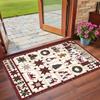 Christmas Printed Square Area Rug Soft Non Slip Floor Carpet For Bedroom Holiday Gift