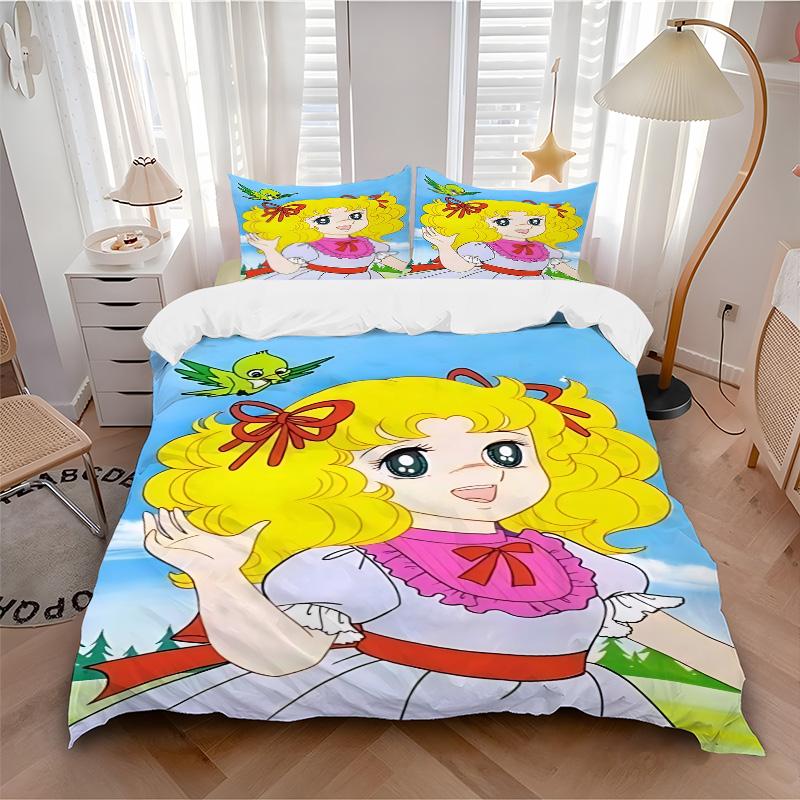 Princess Print 3Pcs Bedding Setduvet Cover With 2 Bedropillowcase Home Birthday Gift