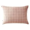 Woven-dyed Pillowcase Large Checks Deco "Gaïa Match" 60 X 60 Cm & 50 X 70 Cm "Cotton Gauze" - Gaïa Match Marshmallow - 50 X 7