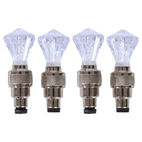 2/4 шт. Велосипедный вентиль для шины Свет Умный датчик Светодиодный фонарь на колесо велосипеда Ночная езда Цветной Декоративная лампа для вентиля дорожного или горного велосипеда Велосипедные аксессуары