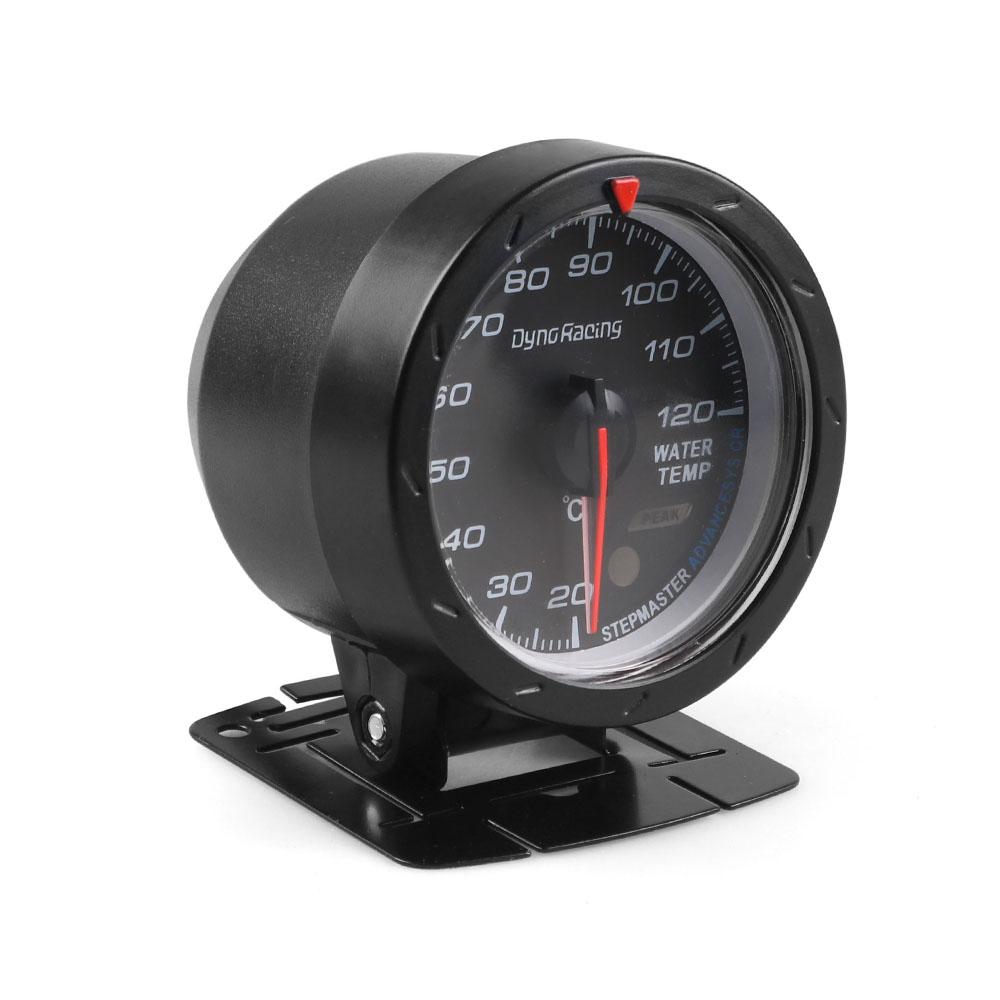 Dynoracing 60MM Car Water Temperature Gauge 20--120 Celsius Water Temp Meter Red & White Lighting Car Gauge With Sensor