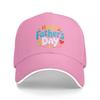 Summer Casual Baseball Cap Happy Fathers Day Cartoon Letter Hiking Fishing Trucker Hat Men Adult Breathable Funny Snapback Cap