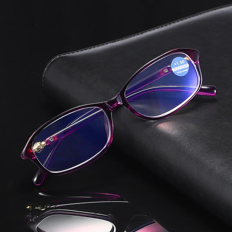 Live fashion ultra-light anti-blue reading glasses far and near dual-purpose dual-light multi-function glasses high definition reading glasses