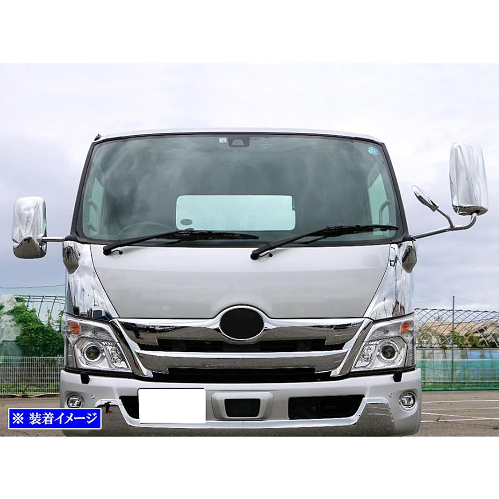 BRIGHTZ Хромированный комплект накладок на зеркала заднего вида для HINO Dutro [TK-MIR-SET-012]