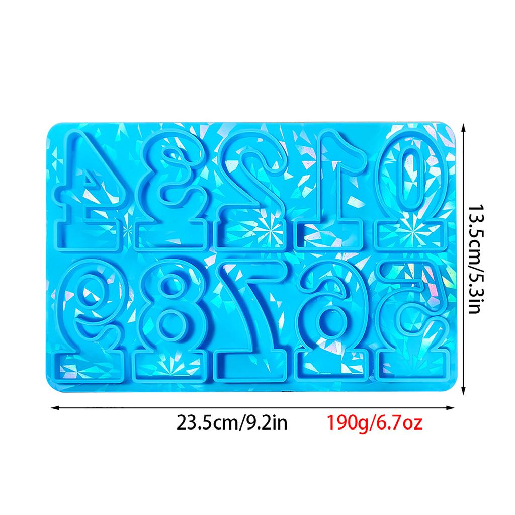 3D подсвечник силиконовая форма декоративная цифра подставка для свечи формы гипсовый подсвечник форма украшения дома формы