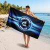 Hamburger SV Custom Beach Towel, Personalized Name Text Print, Football Logo Soft Quick‑Dry Towel Holiday Gift