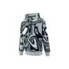 Puma Patterned Drawstring Logo Embroidered Hoodie Men Hoodies Gray 536498-01