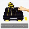 Tools Organizer Box  Storage Box 34-Compartment Double Side Hardware Organizers with Removable Plastic Dividers for Screws, , Nails, Bolts