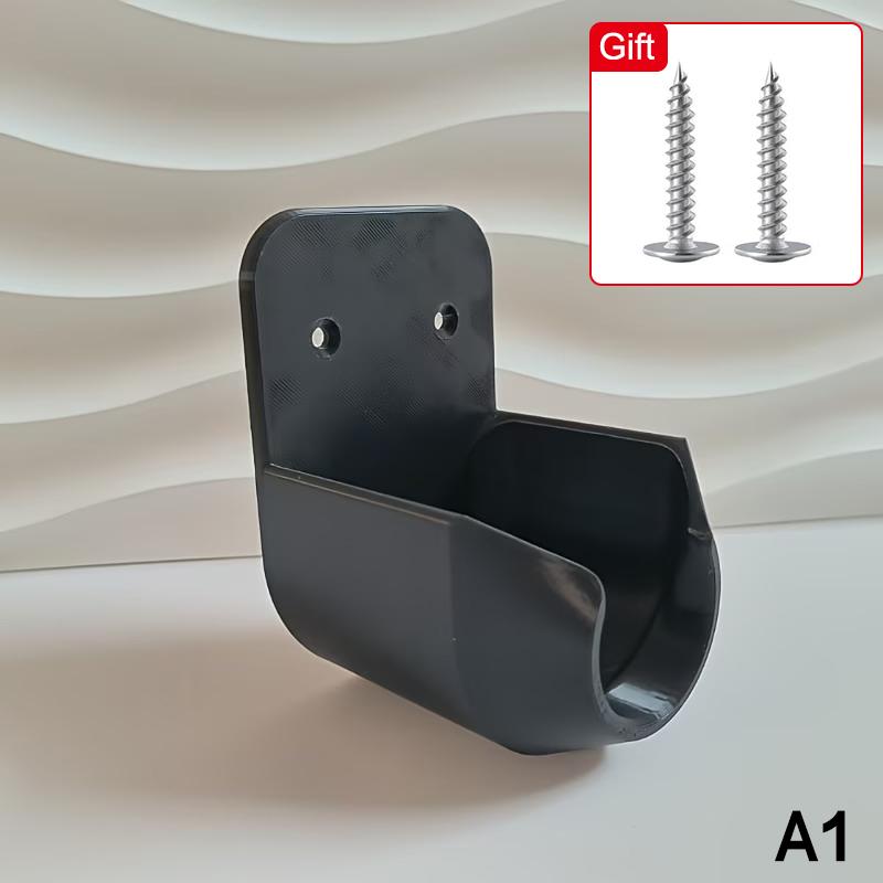 Wall Mounted Hose Nozzle Bracket with Securing Screws Leak Hole for Garden Outdoor Irrigation System Storage