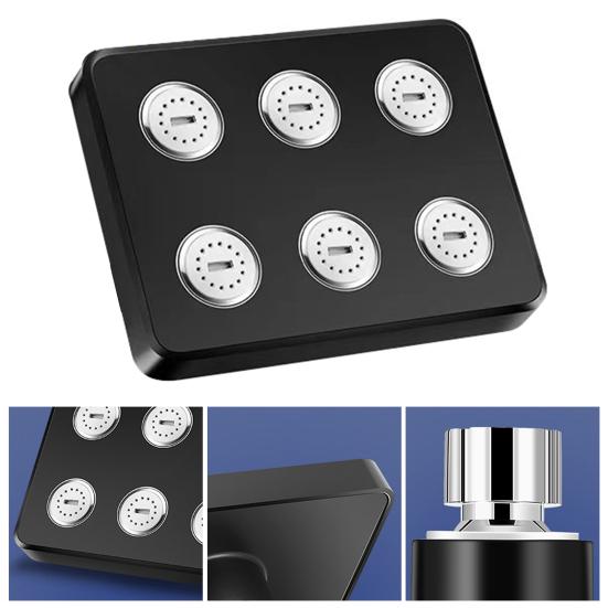 Душевая головка с высоким давлением, небольшая струя, низкое давление, гладкая поверхность, душевая головка