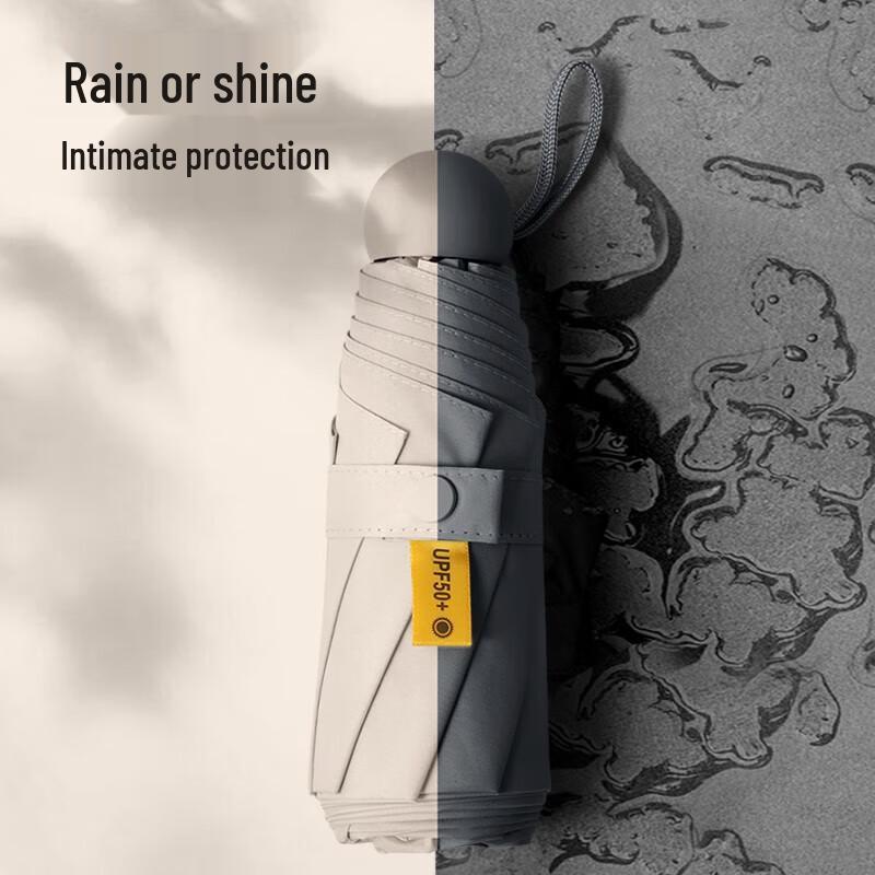 Mido M5201 Five-Fold Mini Capsule Portable UV/Rain Umbrella
