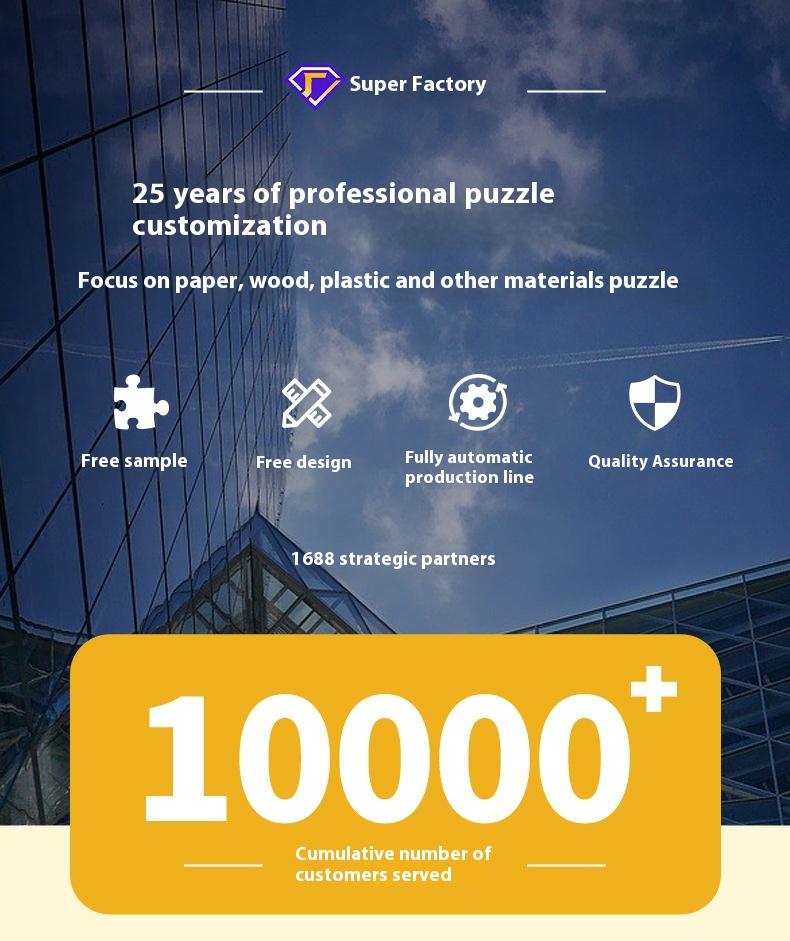 Прямая поставка с завода Высококачественная 1000 деталей Белая карточка 380x260 Пазл-мозаика Ван Гог Печать на заказ Всемирно известная картина