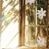 Daisy Flower Sun Catcher Stickers Self Adhesive PVC Window Wall Decal Suncatcher Rainbow Maker Wallpaper Bedroom Home Decor