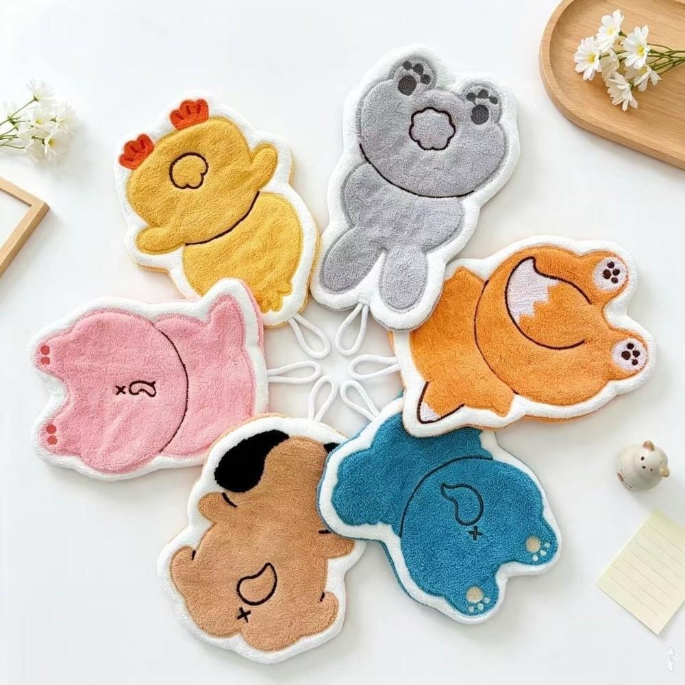 Soft Hand Towel Super Absorbent Tableware Cleaning Towel Cute Kitchen Tools Household