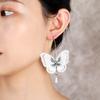 2025 Trendy Embroidered Butterfly High-end Earrings, Women's Korean Mori Temperament Stud Earrings, Pendants, Long Earrings.