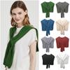 Spring And Summer New Versatile Skin Friendly Knitted Scarf For Women, Wearing Fake Collar Solid Color Scarf