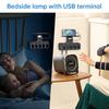 4000W European Standard Outlet Wall Mounted Smart Night Light Independent Switch Eu Plug Power Strip with USB C Ports Charging