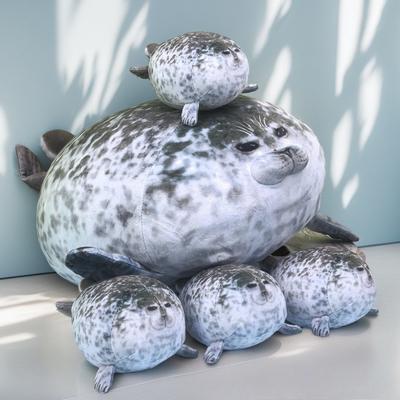 Имитация тюленя, кукла-подушка, аквариум, мягкая подушка, плюшевая игрушка, милое украшение в виде тюленя, украшение для дома, спальни, кукла, подарок