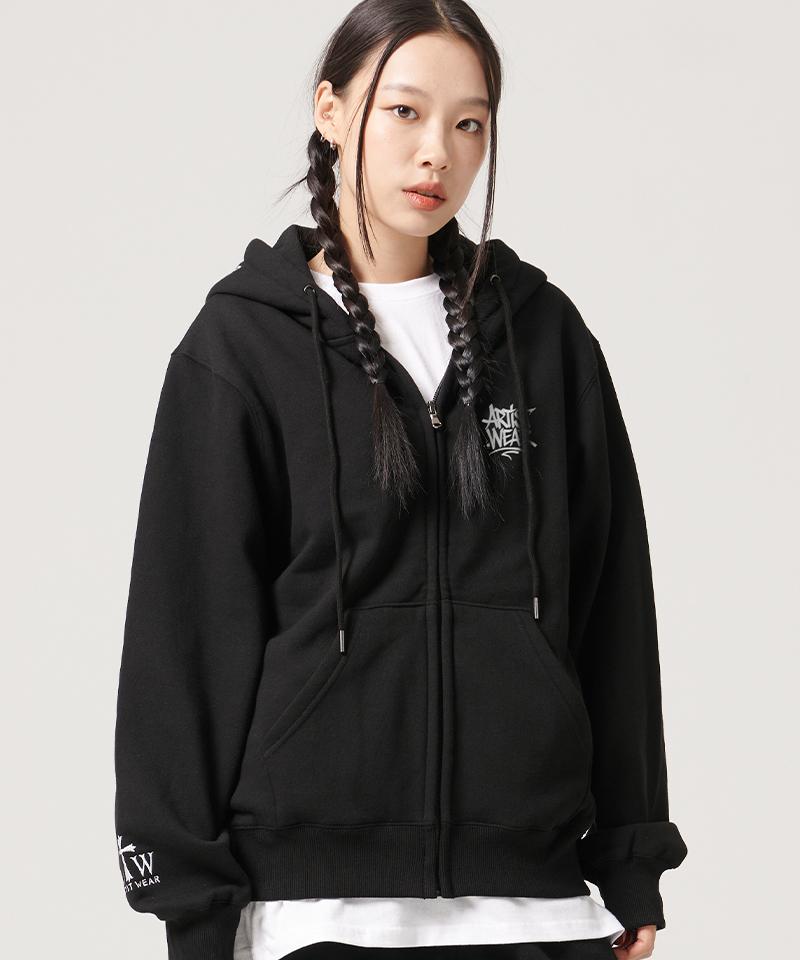 Худи на молнии с логотипом-тегментом Artistwear [Atw]