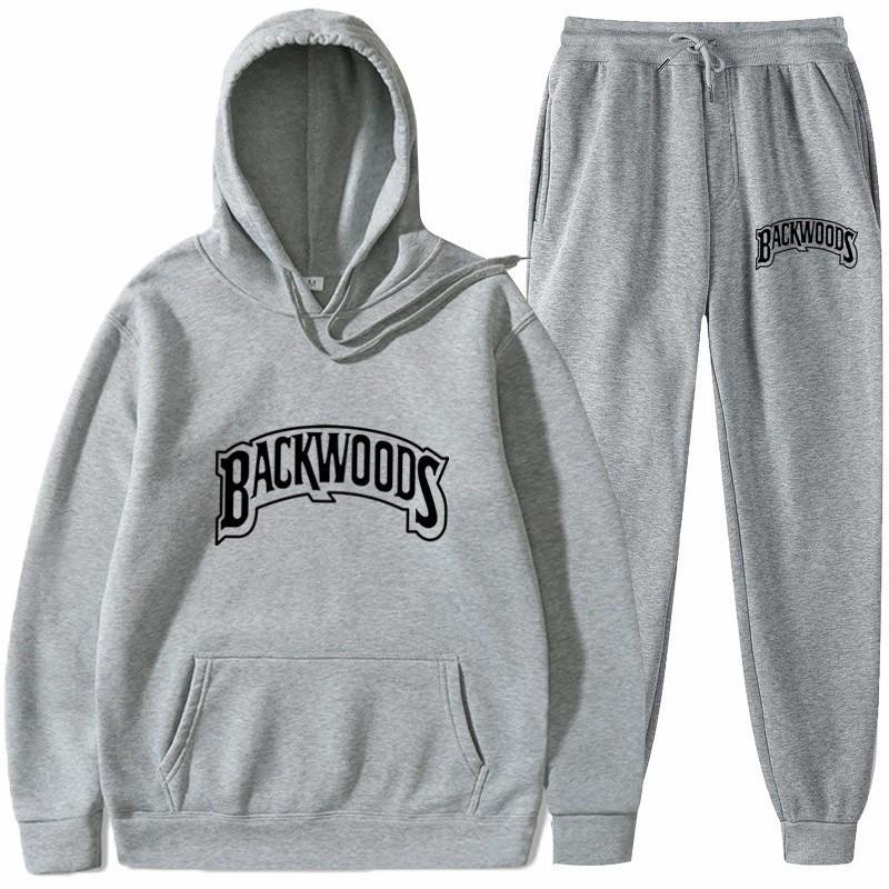 European and American trendy brand Backwoods sweater letter print hoodie fashion sweater men's and women's casual sports pullover