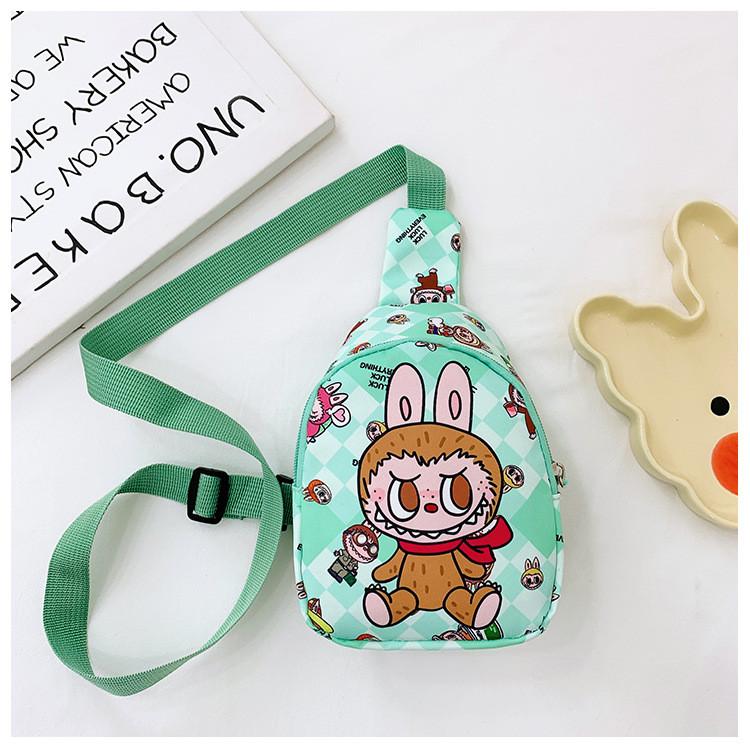 Children Chest Bag Cartoon Anime Shoulder Bags Adjustable Strap Shoulder