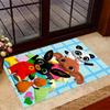 Bing Bunny And Friends Themed Anti-Slip Rugs - Polyester Home Decor, Suitable for Bedrooms, Living Rooms, Doorways, Studios, and Decorations