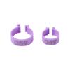 100pcs Portable Poultry Leg Tags Plastic Bird Leg Sign Rings Safe Band Foot Ring  Pigeon Supplies
