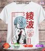 Футболка Neon Genesis Evangelion Мужская Женская Топ, Рей Аянами, манга аниме фанат мужчина подарок набор