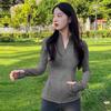 Quick-drying yoga clothes, tops, high-end sports jackets, women's tight-fitting long-sleeved tops, outdoor running fitness clothes, spring