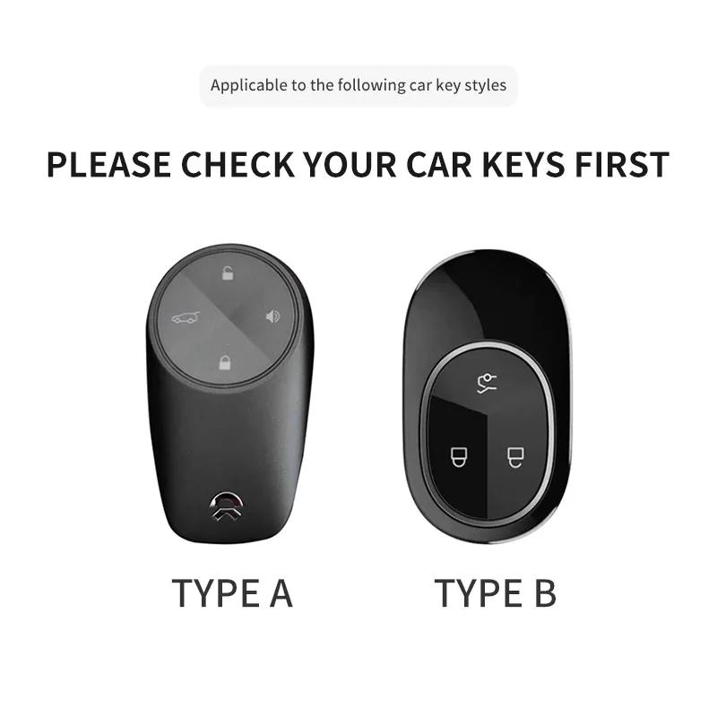 Чехол-обложка для ключа автомобиля, брелок для For Wei Lai NIO ES6 ES7 ES8 ET5 ET7 ET9 EC6 EC7 ET5T EVE EP9 2018-2026, сумка-защита для ключа автомобиля из ПУ