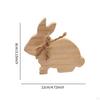 Деревянный знак кролика центральные элементы книжной полки интерьерный акцент незаконченный кролик блок пасхальный стол