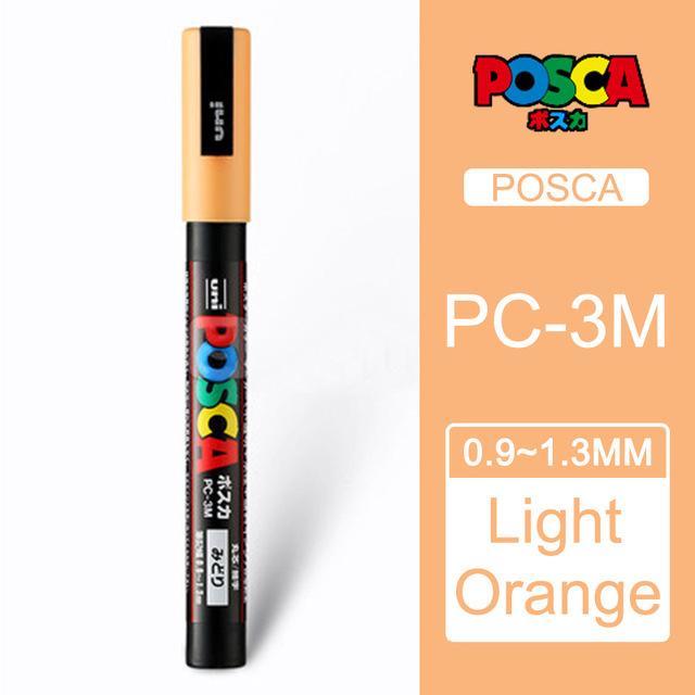 Маркер-краска Uni POSCA, 39 цветов PC-5M/44 PC-3M/36 PC-1M, Акриловые маркеры для рисования по камню, граффити, Художественные принадлежности