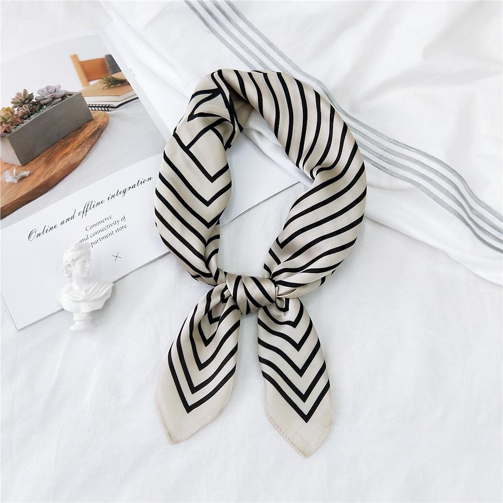 Fashion Decoration Scarf Hairband Tie Hair 70 Small Square Scarf Silk Scarf Women'S Spring And Autumn Versatile Small Scarf Professional Scarf