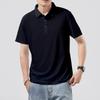 Ice Silk Traceless Summer Men's Short-sleeved Shirt Lapel Polo Shirt Men's Casual Cool Fashion Versatile T-shirt