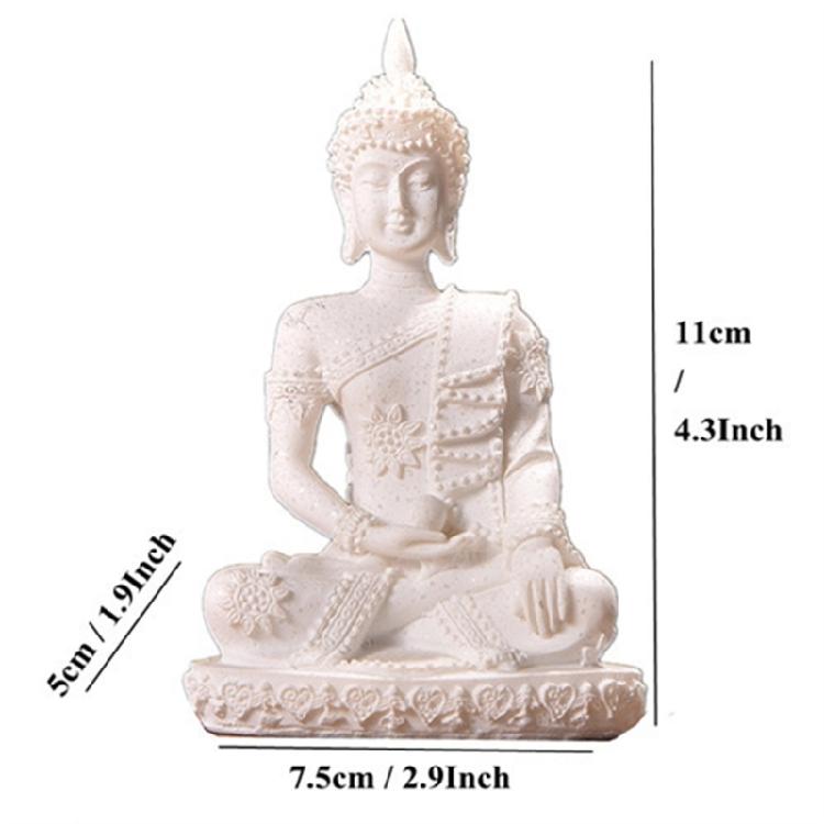 Буддийская скульптура Статуя Украшение для дома Медитирующий Дисплей Буддийский Домашний Декор