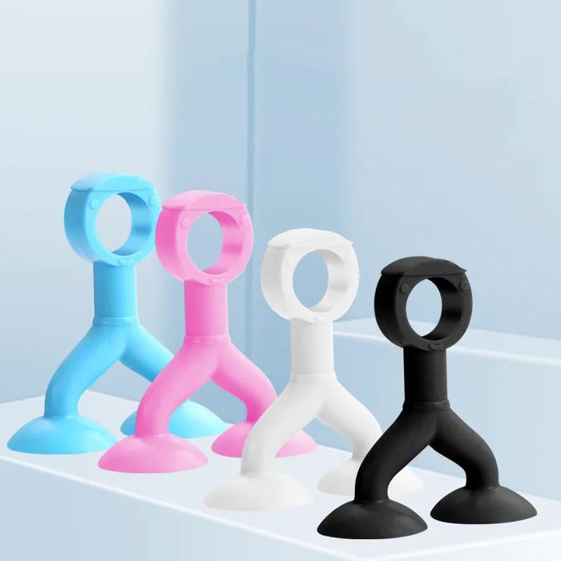 Silicone Anti-Collision Door Stopper Suction Cup Type Door Handle Cover Silence Protection Pad Wall Protection Doorknob Bumper