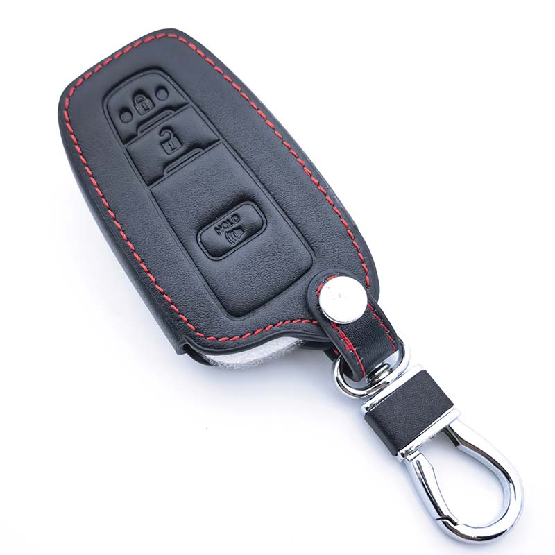 Кожаный чехол-оболочка для автомобильного ключа Toyota Chr Camry Corolla Rav4 Highlander C-Hr Prius Land Cruiser Prado Аксессуары Брелок