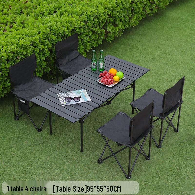 Outdoor Folding Camping Table and Chair Set