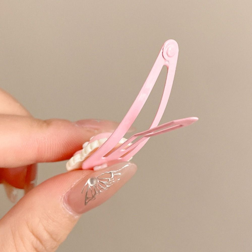 2Pcs/set Candy Color Hairpin Fine Flash Duckbill Clip Fashion Rabbit Hair Clip Women