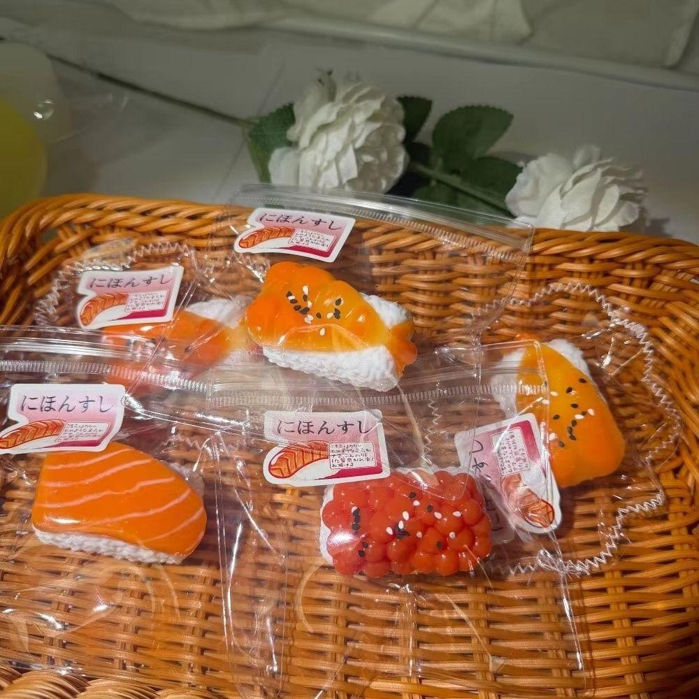 Slow Rebound Sushi Squeeze Toys Simulation Food Silicone Squishy Toy Adult Kids